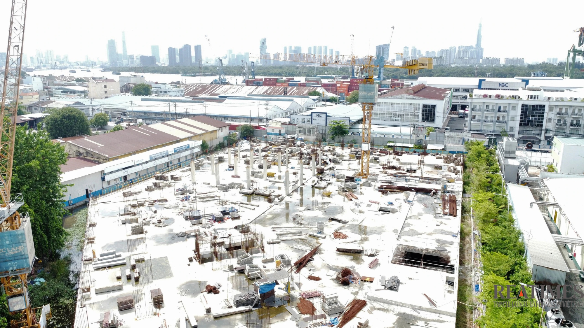 Dự án Shizen Home đã hoàn thành xong phần móng, hầm, đóng nắp hầm vào ngày 2/6/2022 (Ảnh: Reatimes)