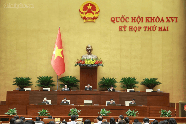 Toàn cảnh phiên thảo luận về dự án Luật Đất đai (sửa đổi) sáng 29/10 - Ảnh: chinhphu.vn/Nhật Bắc