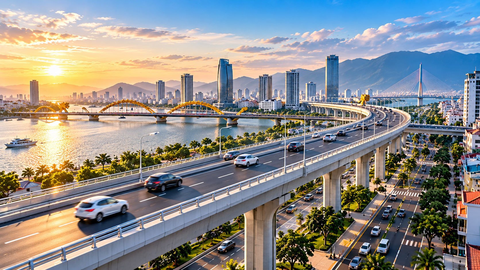  Đề xuất làm loạt đường trên cao để giải cứu kẹt xe thay thế cho hầm ngầm xuyên sân bay tại Đà Nẵng